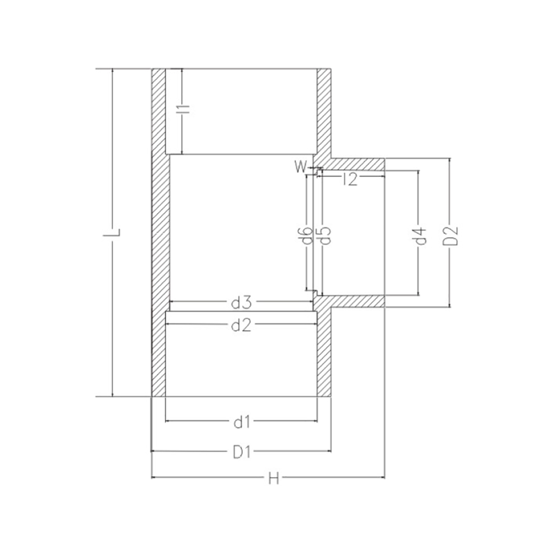 REDUCING TEE JIS