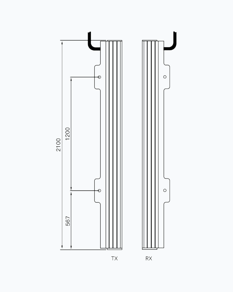 2 in 1 Infrared Elevator Light Curtain (Toshiba EN81-20)