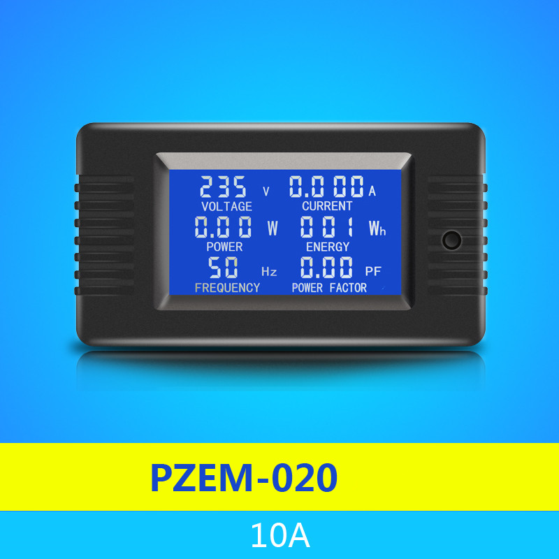 PZEM-020 Single Phase Smart Ampere Frequency Meter Voltimetro Wattmeter 50Hz AC Ammeter Amperimetro Digital Panel meters