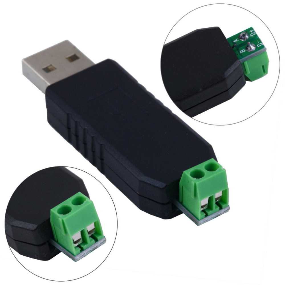 USB to RS485 Adapter Support Win7 XP Vista Linux OS CH340 Chip RS485 to USB Converter Laptop AC 1200m(max) -40°C ~ +85°C CN;GUA